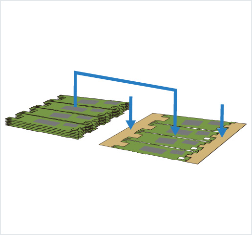 ［Image］PCB placer： HDI 基板用高精度框架排列机